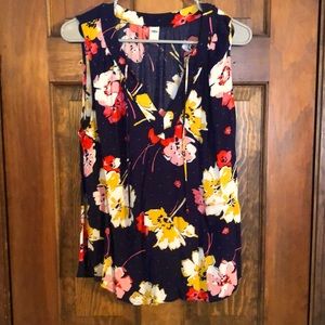 Old Navy Floral Sleeveless Tank Top
